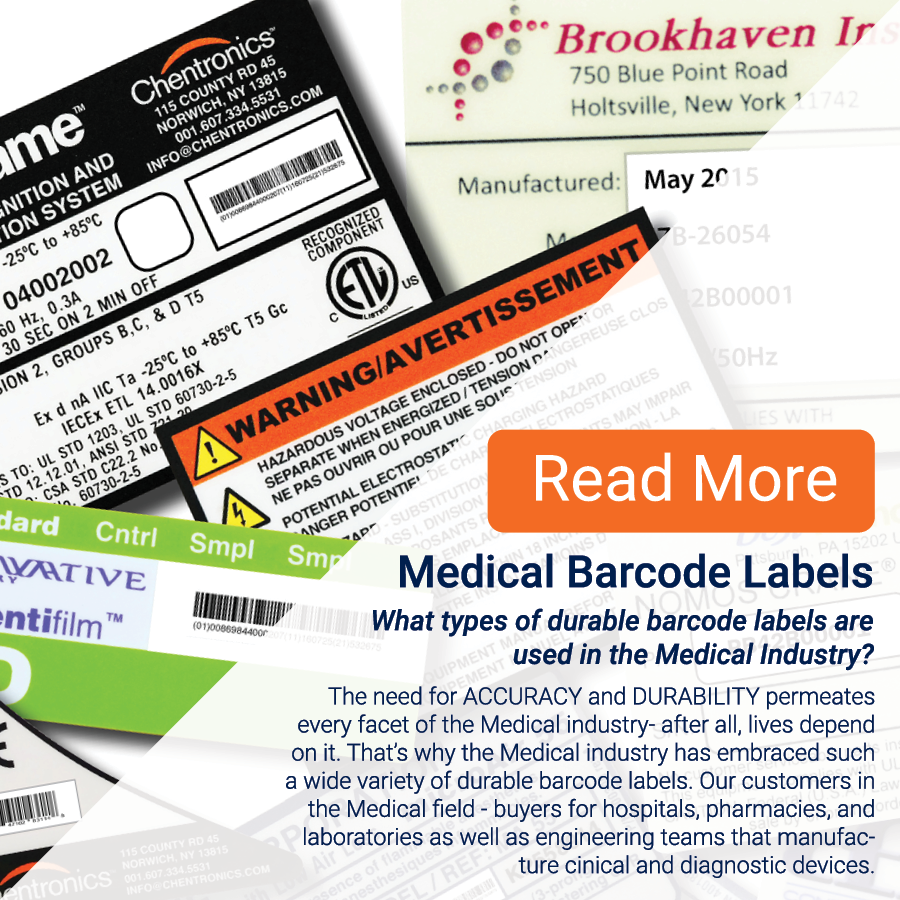 Medical  barcode labels