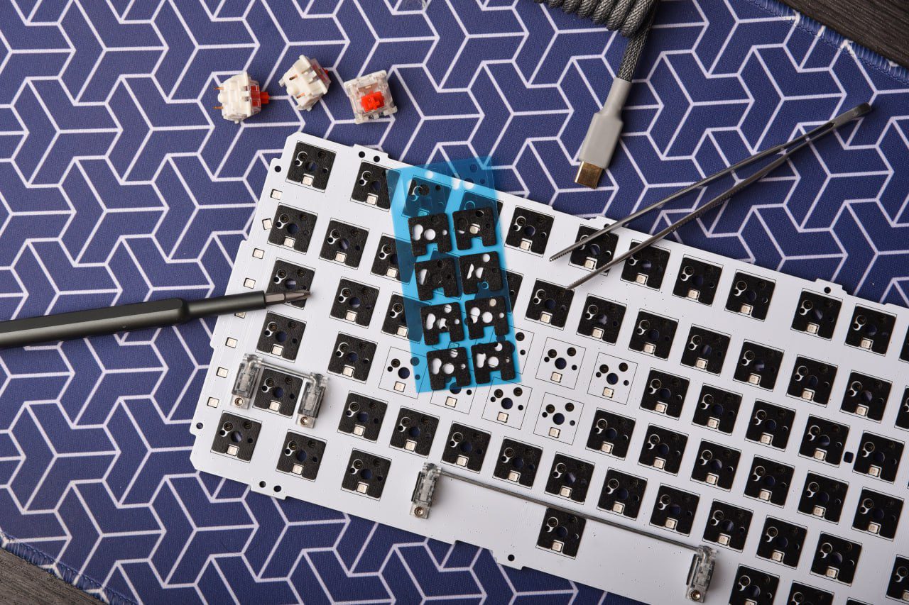 Keyboard switch plate during membrane keypad prototyping