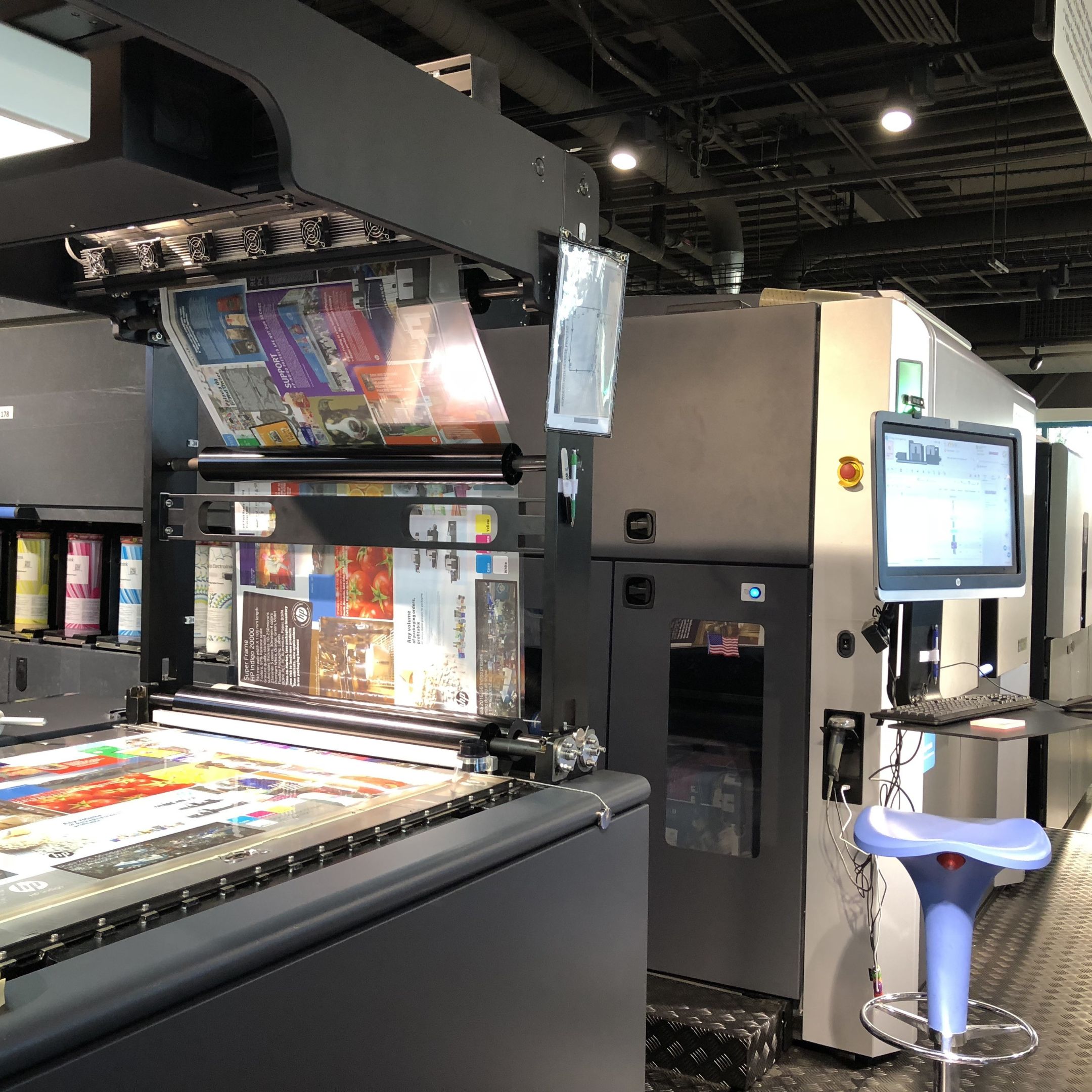 HP Indigo digital press printing custom labels at NFI Corp