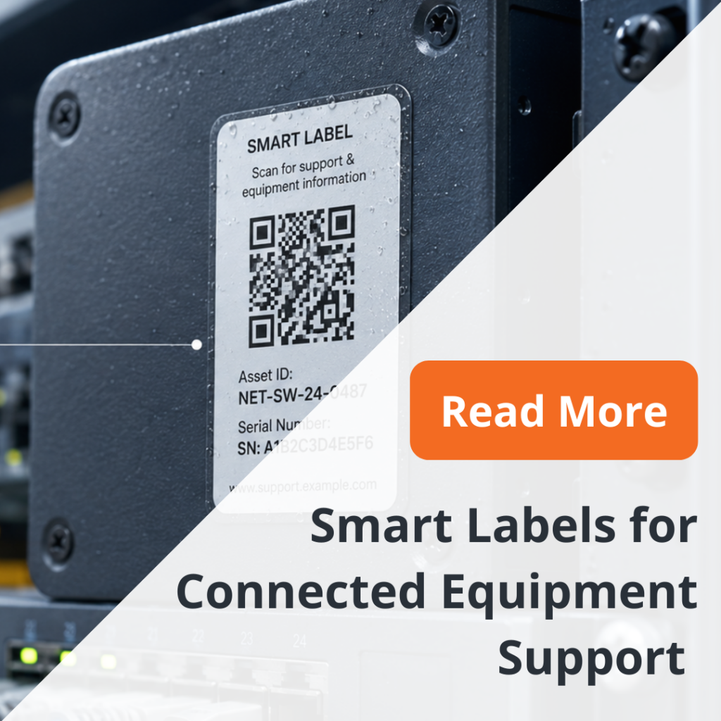 Smart Labels for Connected Equipment Support