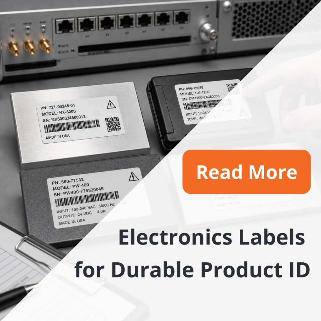 Electronics Labels for Durable Product ID