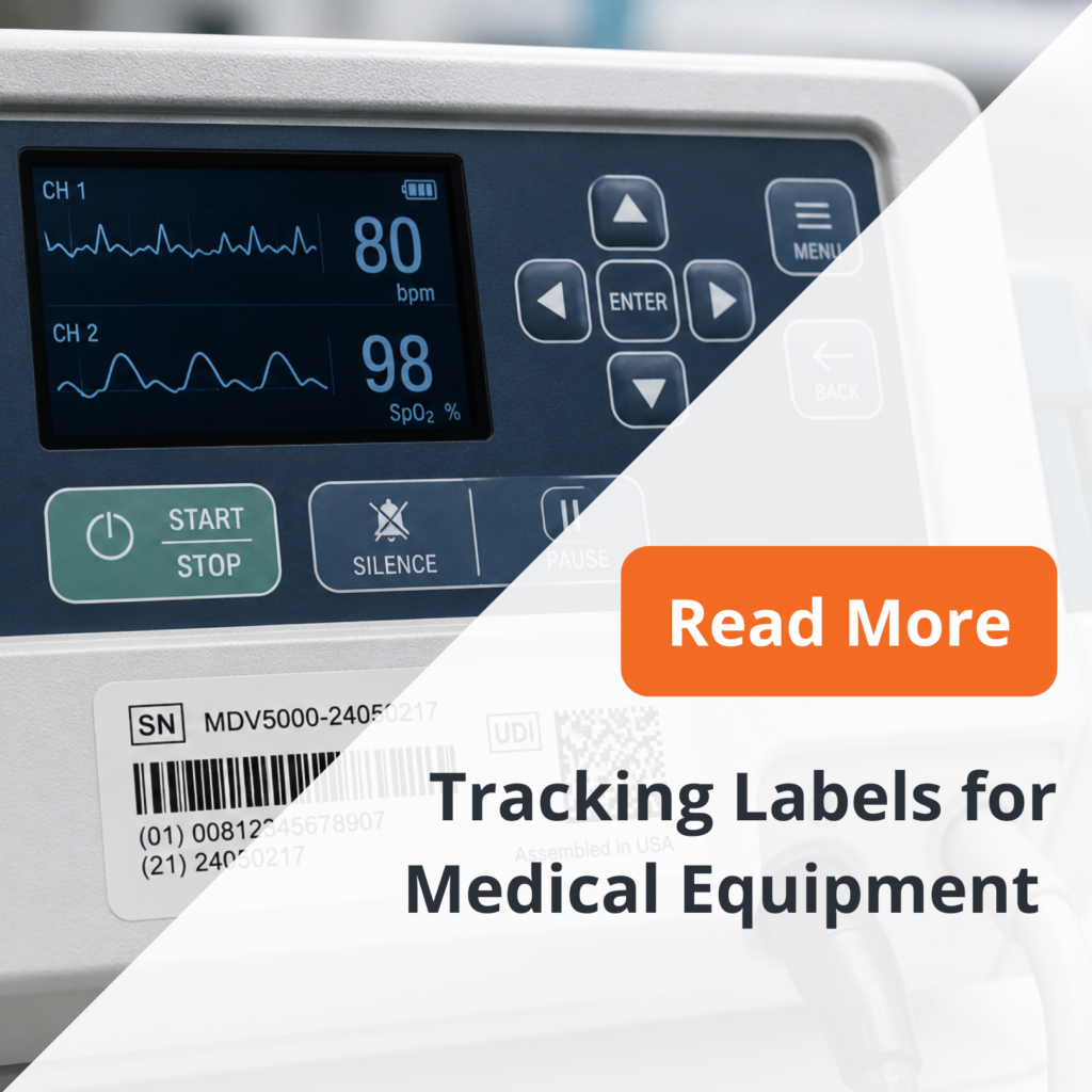 Tracking Labels for Medical Equipment