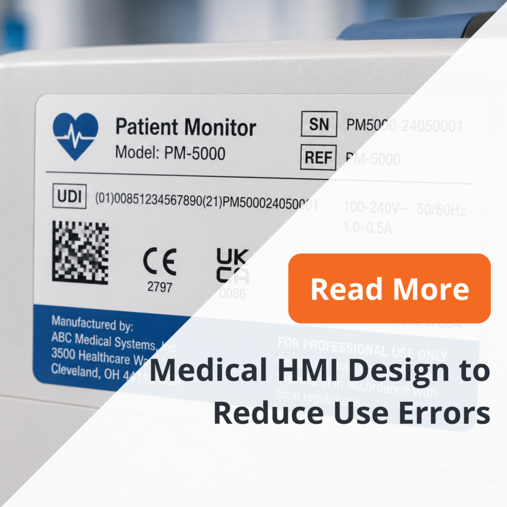 Medical HMI Design to Reduce Use Errors