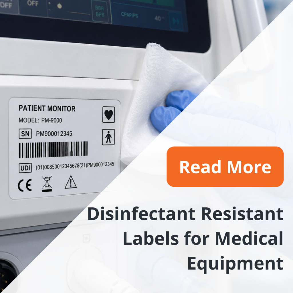Learn how Chemical resistant labels help medical equipment withstand frequent cleaning. Discover material, adhesive, and testing tips from NFI.