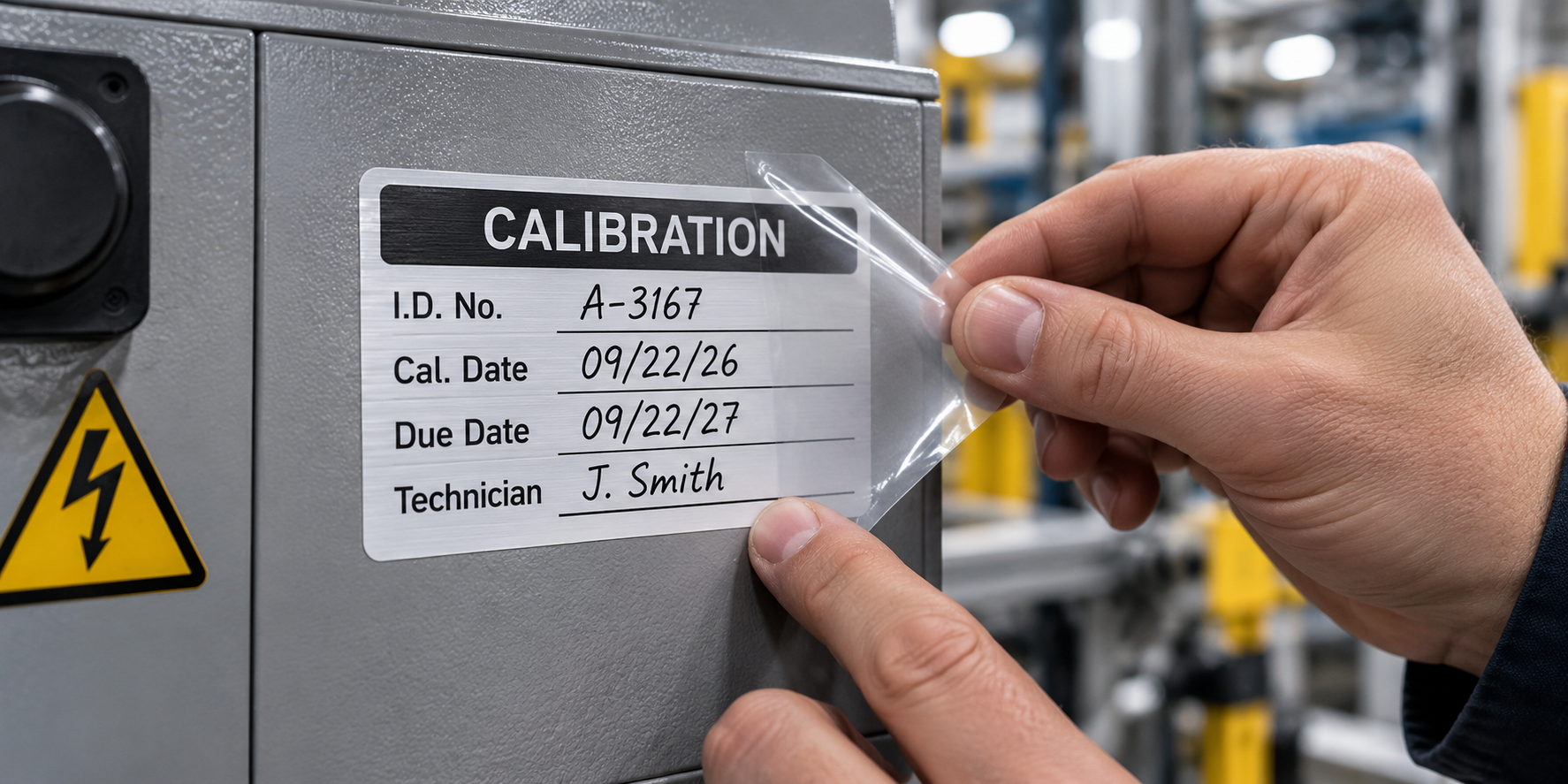 Applying a Calibration Label Laminate