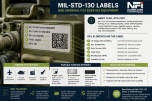 MIL-STD-130 Labels for Defense IUID Marking