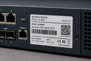Serial Number Labels for Technology Equipment