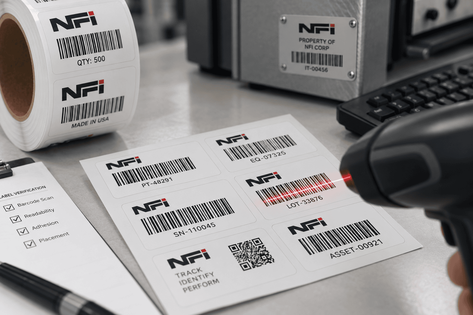 NFI Barcode Label Inspection Workbench