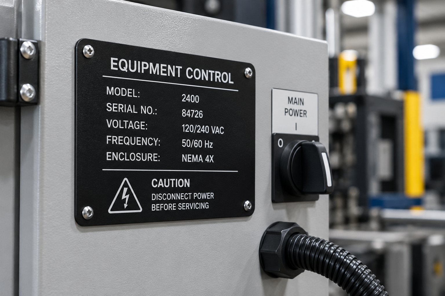 Industrial Equipment Control Panel