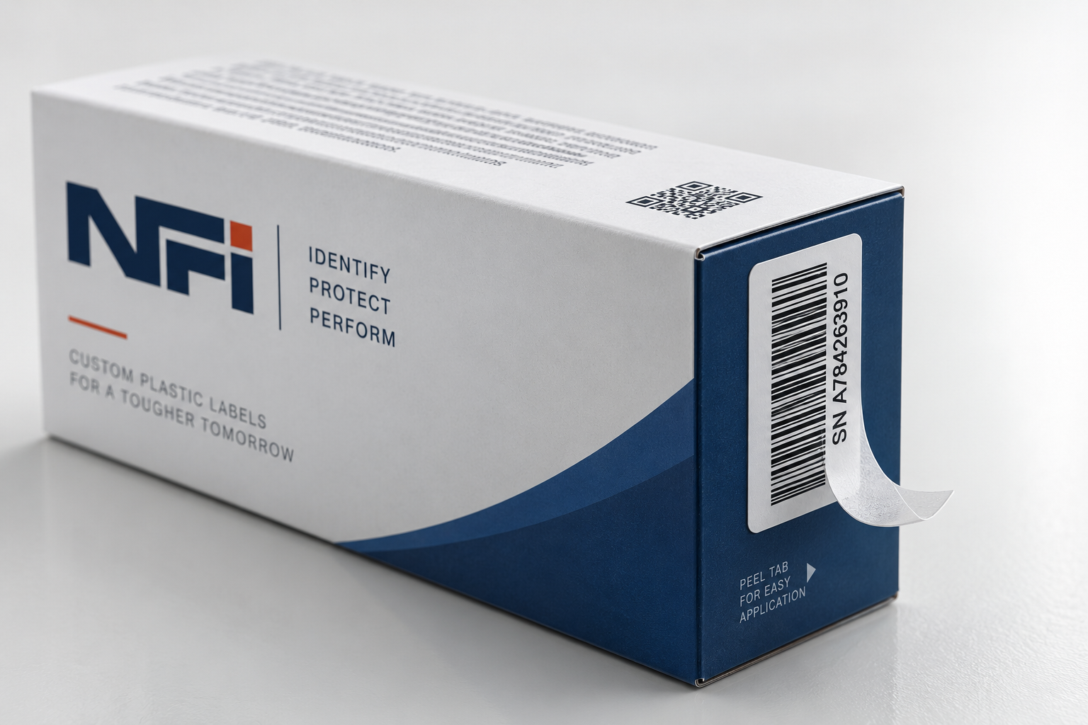 Peel-Tab Barcode Packaging Box