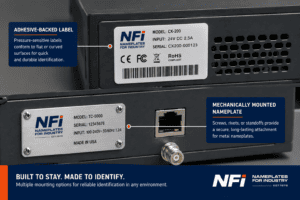 Equipment Nameplates, Decals, or Labels for Electronics?