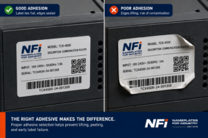 Label Adhesive Selection for Electronic Equipment