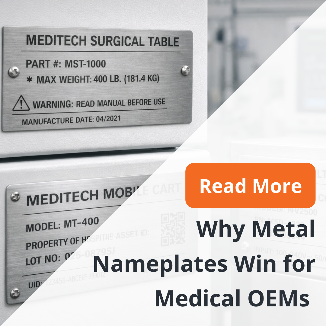 NFI-Month-4-2026 Why Metal Nameplates Win for Medical OEMs