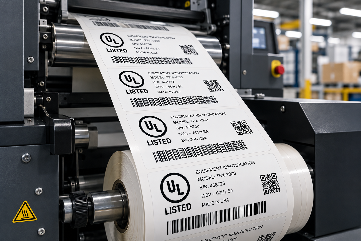 Industrial Label Printing in Action
